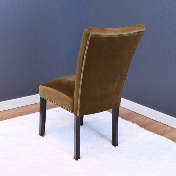 Willa Arlo Interiors Covina Tufted Velvet Upholstered Parsons Chair